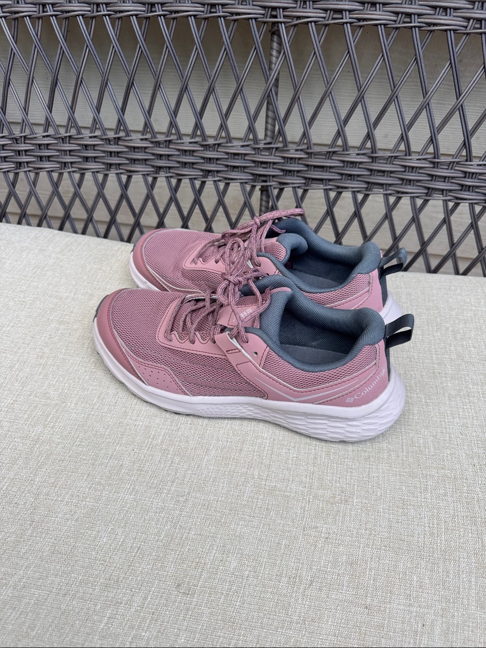 Columbia Women's Rose Athletic Sneakers in Dusty Pink and Gray